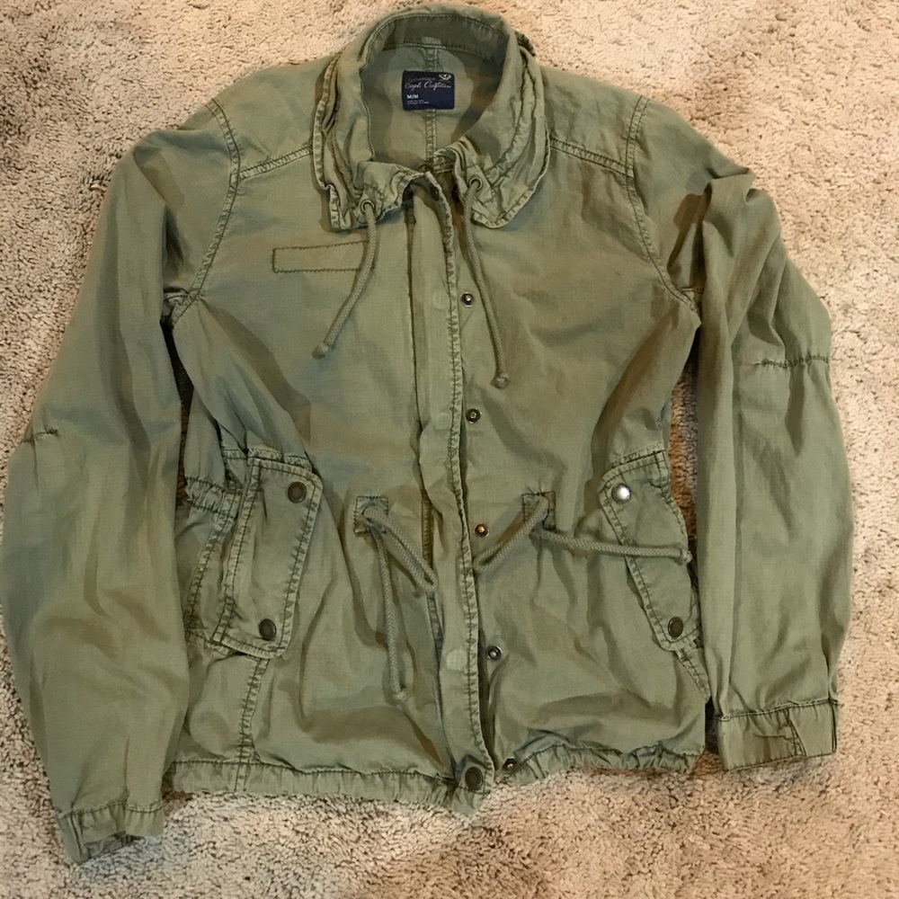 American Eagle Military Green Jacket Size Medium